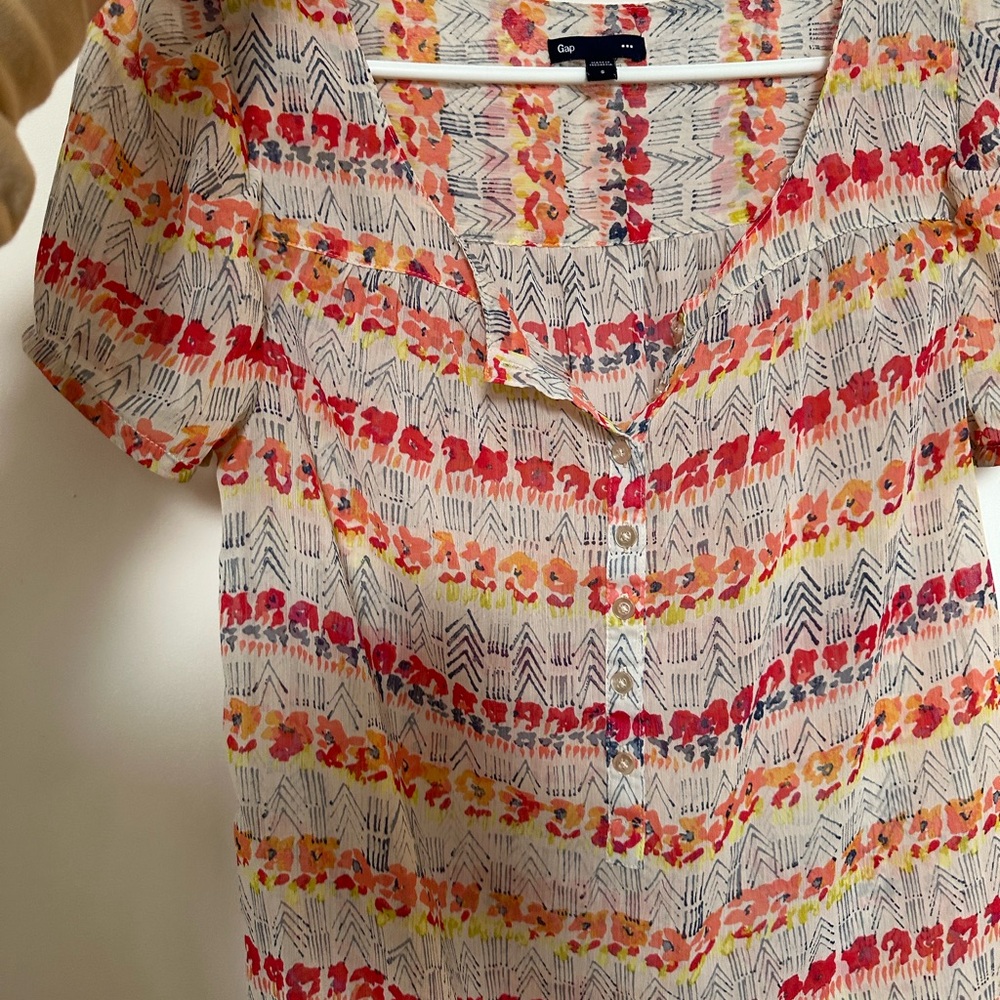 GAP Multicolor Patterned Blouse